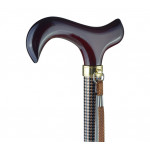 Трость с Т-образной ручкой Nova E2010AD/E011 (Коричневий ромб)