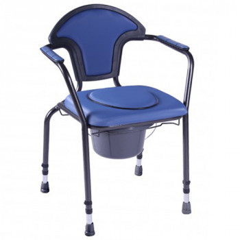 Сталевий стілець-туалет NEW OPEN з м’яким сидінням 30102
