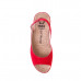 Женские кожаные босоножки VESUVIO RED 505