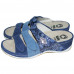 Женские кожаные тапочки VESUVIO BLUE 701-18.2
