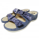 Женские кожаные тапочки VESUVIO JEANS 7207-1-04