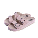Женские кожаные шлепанцы VESUVIO ROSE 807