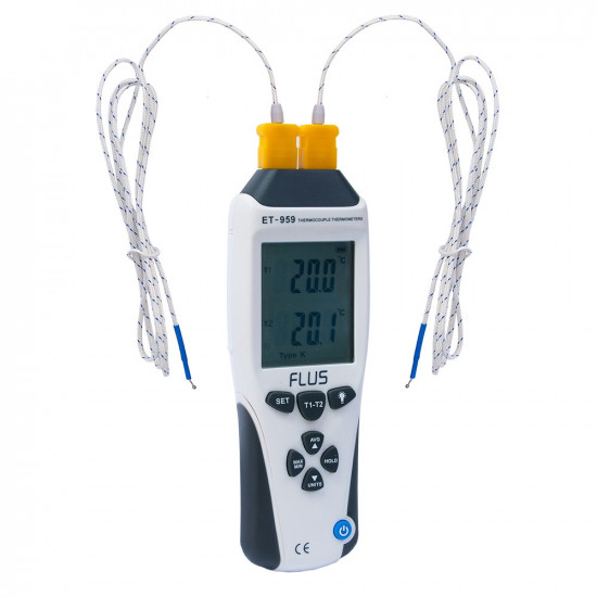 Термометр с термопарой Flus ET-959