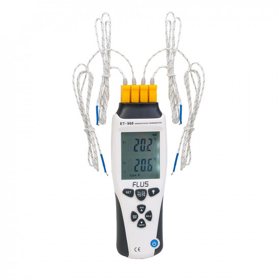 Термометр с термопарой Flus ET-960