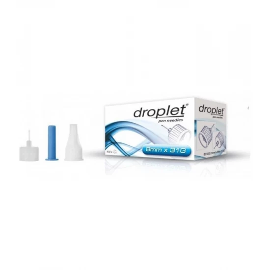 Голки для інсулінових шприц-ручок Droplet, 8мм №10 