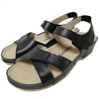 Жіночі шкіряні босоніжки NAPPA BLACK 267-3-19